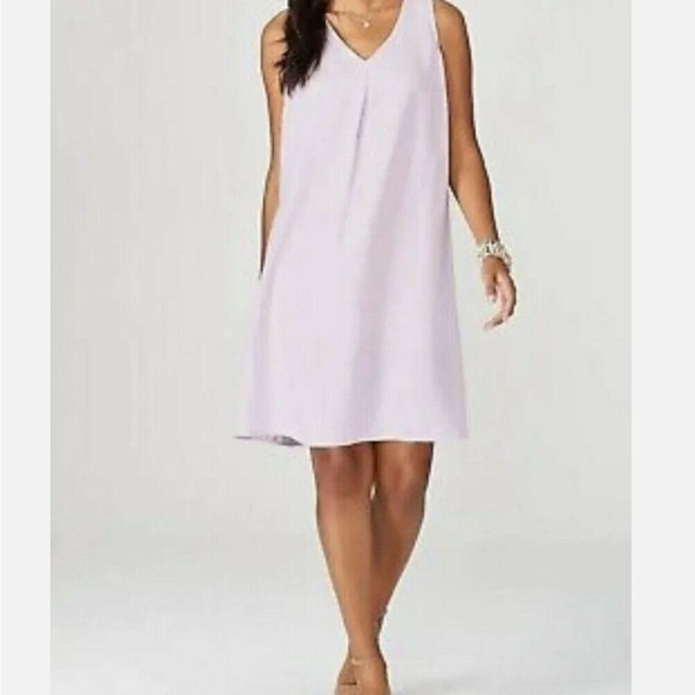 NWT J.Jill Pale Orchid Linen Mini dress